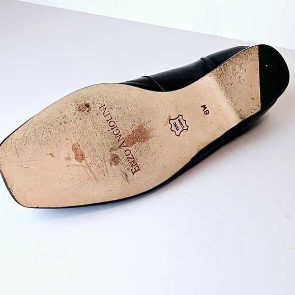 Vintage Enzo Angiolini Ealamel Blue Gold White Metallic Star Flats, 8W - Picture 9 of 10